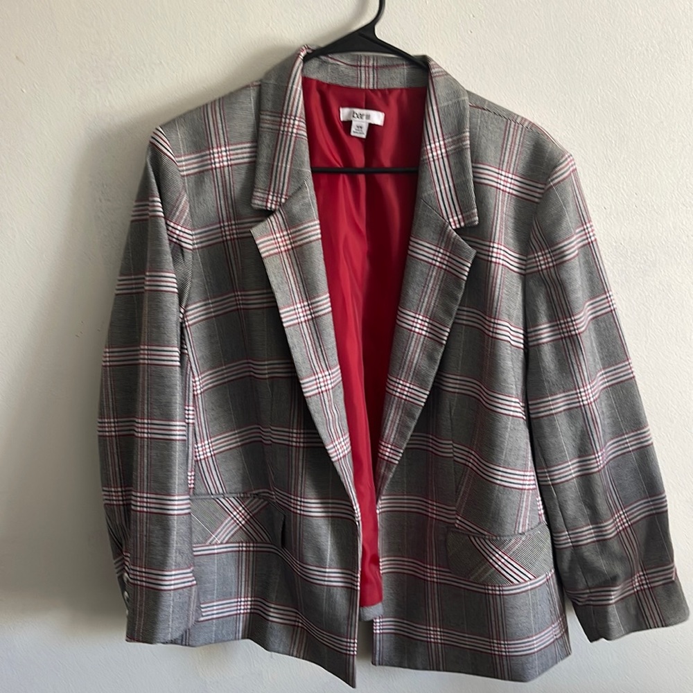 Plaid Blazer Jacket
